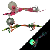 Fizmo UV Glow Inchiku Jig – Slow Pitch Lure with Twin Hooks