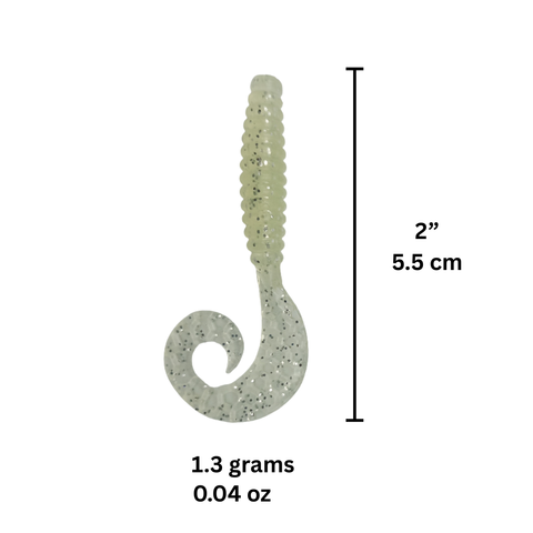 Fizmo SwirlTail Rib Worm 2" (15 Pcs)