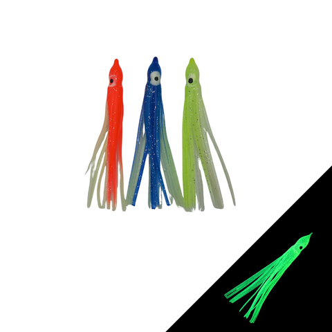 Fizmo Octopus Squid Skirt Hoochie 3.7" (5 Pcs)