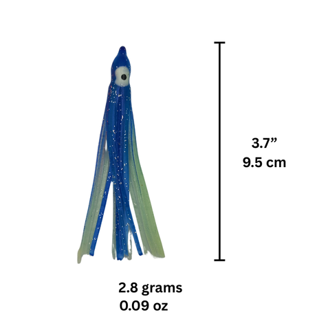 Fizmo Octopus Squid Skirt Hoochie 3.7" (5 Pcs)