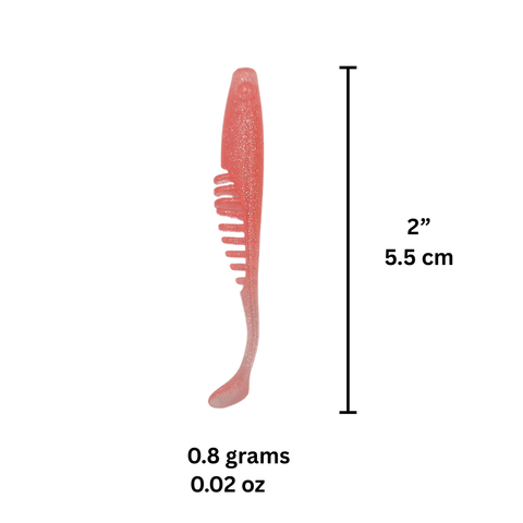Fizmo RattleRib Paddle 2" Shrimp Scented (10 Pcs)