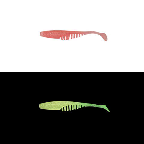 Fizmo RattleRib Paddle 2" Shrimp Scented (10 Pcs)